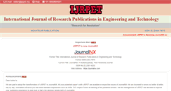 Desktop Screenshot of ijrpet.org